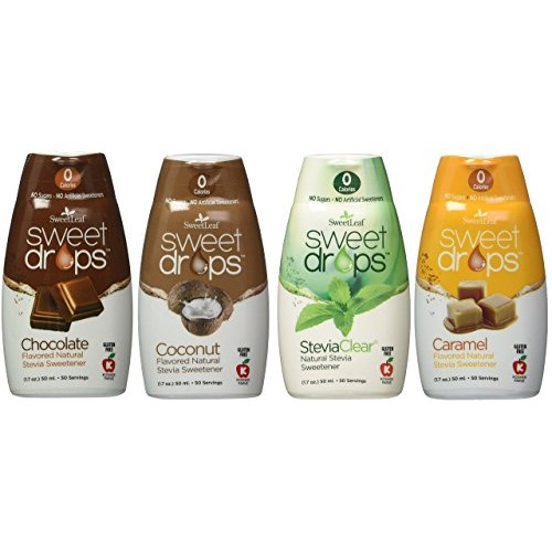 Sweetleaf Sweet Drops Flavored Stevia Sweetener 4 Flavor Variety