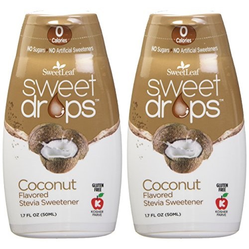 Sweetleaf Sweet Drops Liquid Stevia Sweetener Coconut, Pack Of 2