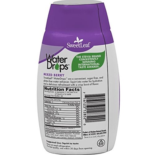 Sweetleaf Waterdrops, Mixed Berry, 1.62 Fl Oz Pack Of 1