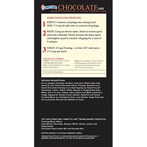 Sweet N Low Chocolate Frosting Mix