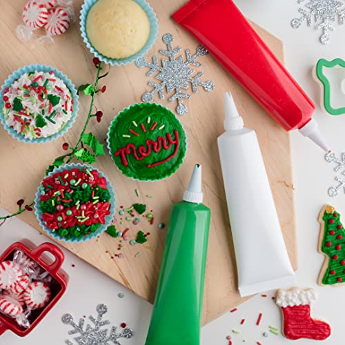 Sweets Indeed - Christmas Cookie Icing Set - 3 Pack - 3.5 Ounce