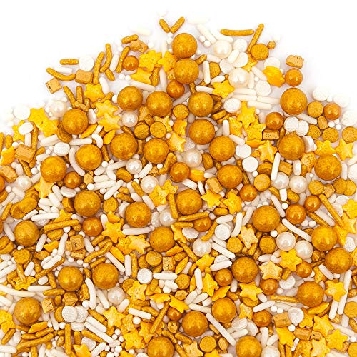 Sweets Indeed Sprinklefett Gold Sprinkle Mix - Gluten-Free Gold