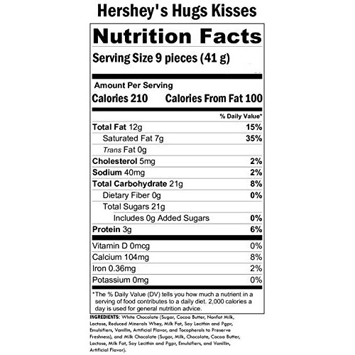 Hersheys Hugs &Amp; Kisses, Milk Chocolate &Amp; Milk Chocolate Hugged