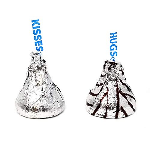 Hersheys Hugs &Amp; Kisses, Milk Chocolate &Amp; Milk Chocolate Hugged