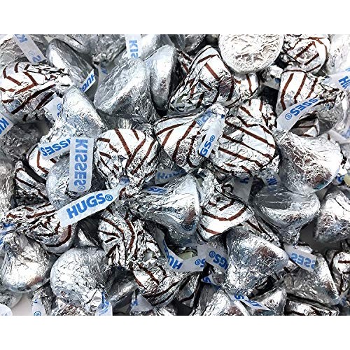 Hersheys Hugs &Amp; Kisses, Milk Chocolate &Amp; Milk Chocolate Hugged