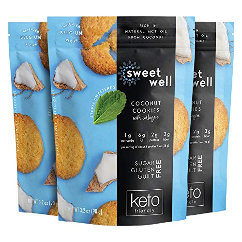Sweetwell Coconut Cookies, Sugar-Free, Keto-Friendly Snack With