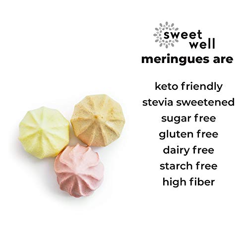 Sweetwell Keto-Friendly Meringue Cookies Variety Pack, Stevia-Sw