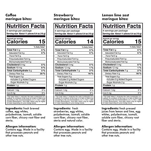 Sweetwell Keto-Friendly Meringue Cookies Variety Pack, Stevia-Sw