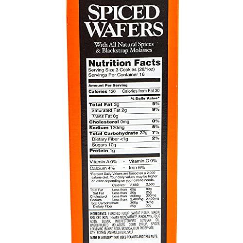 Spiced Wafers | Philadelphia Original Famous Ginger Snaps - Swee