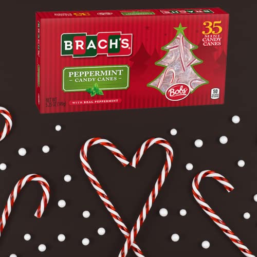 Brachs Original Mini Peppermint Candy Canes, Individually Wrapp...