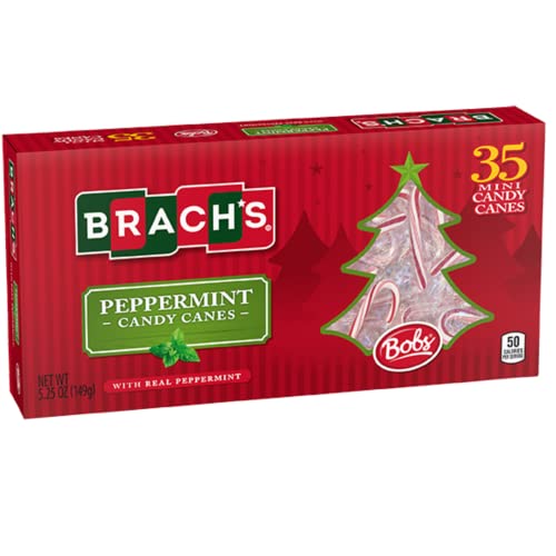 Brachs Original Mini Peppermint Candy Canes, Individually Wrapp...