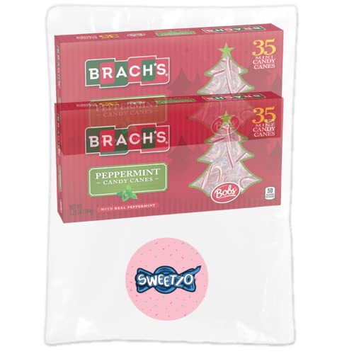Brachs Original Mini Peppermint Candy Canes, Individually Wrapp...