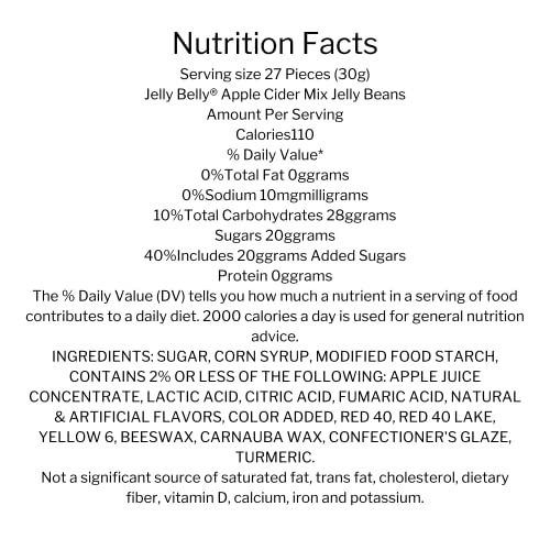 Hot Apple Cider Jelly Beans and Candy Corns, Classic Fall Flavor...