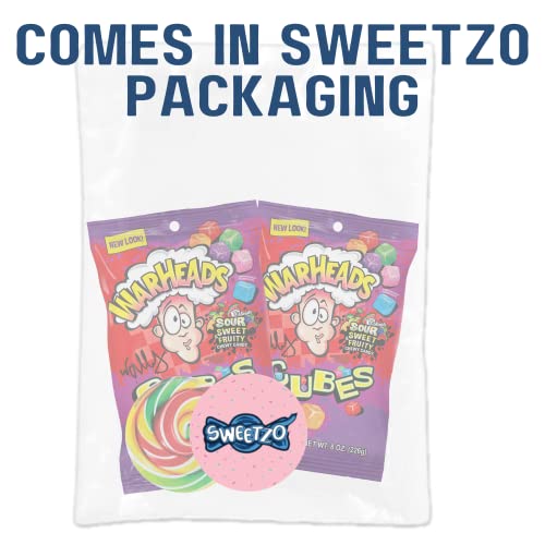 Warheads Chewy Cubes Sour Candy, Assorted Fruit Flavored Chews,