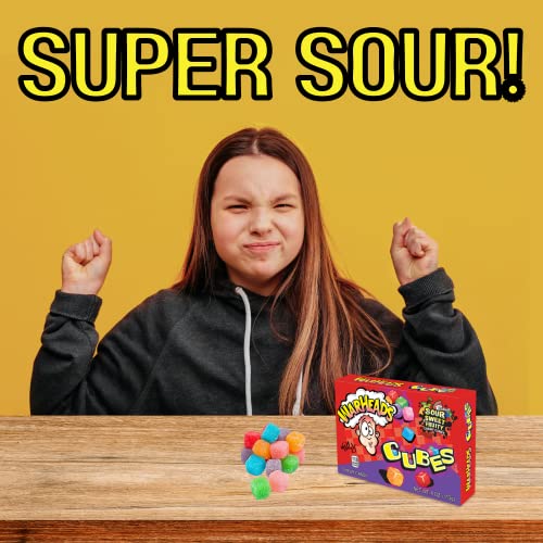 Warheads Chewy Cubes Sour Candy Theater Boxes, Assorted Fruit Fl