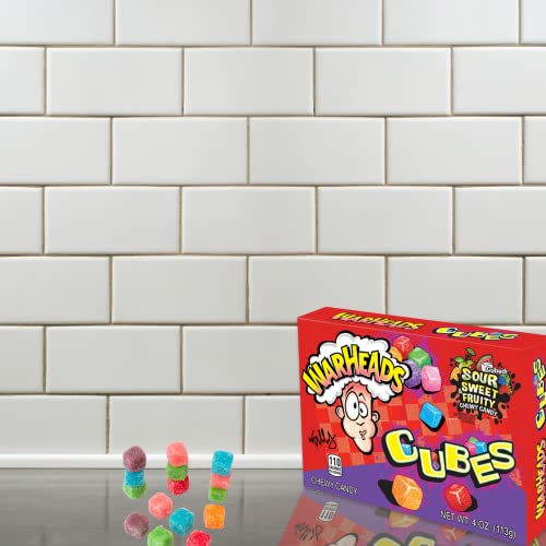 Warheads Chewy Cubes Sour Candy Theater Boxes, Assorted Fruit Fl