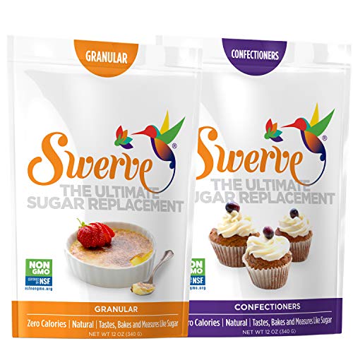 Swerve Sweetener, Bakers Bundle, Granular And Confectioners, 12