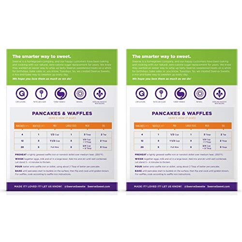 Swerve Sweets, Pancake And Waffle Mix, 10.6 Ounces, Pack Of 2