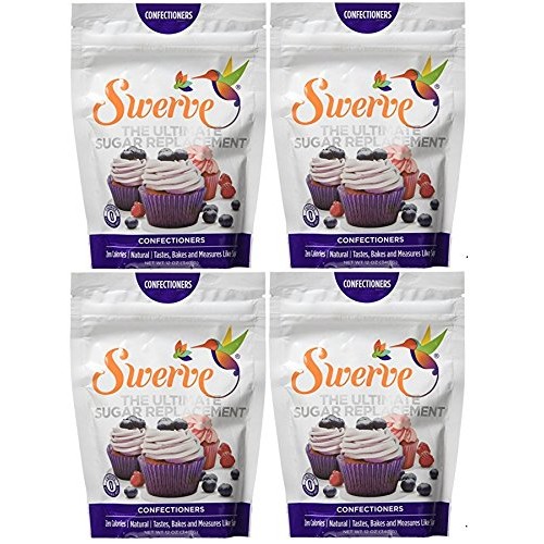 Swerve Sweetener, Confectioners, 12 Ounces Pack Of 4