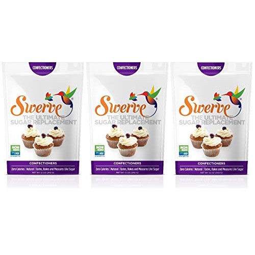 Swerve Sweetener, Confectioners, 12 Oz Bag Pack Of 3
