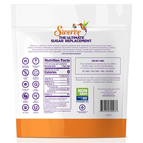 Swerve Sweetener, Granular, Pantry Pack, 24 Ounce