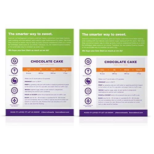 Swerve Sweets, Chocolate Cake Mix, 10.6 Ounces Pack Of 2