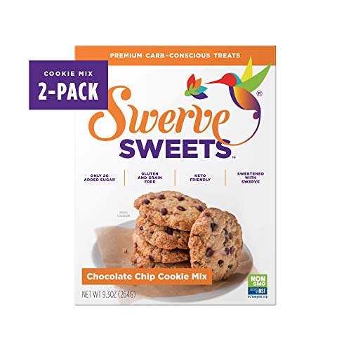 Swerve Sweets, Chocolate Chip Cookie Mix, 9.3 Ounces Pack Of 2