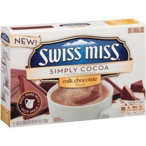 2 Pack-Swiss Miss Simply Cocoa, Milk Chocolate