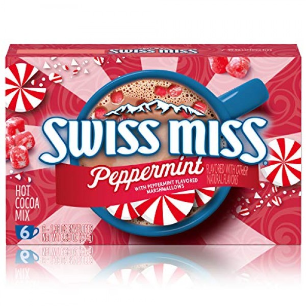Swiss Miss Candy Cane Hot Cocoa Mix, 6 Count