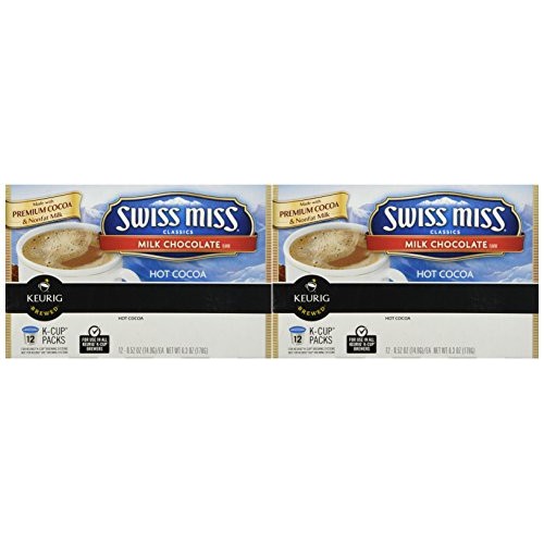 Green Mountain Coffee Choc Mlk Kcup Swiss Miss 6.3 Oz Pack Of 2