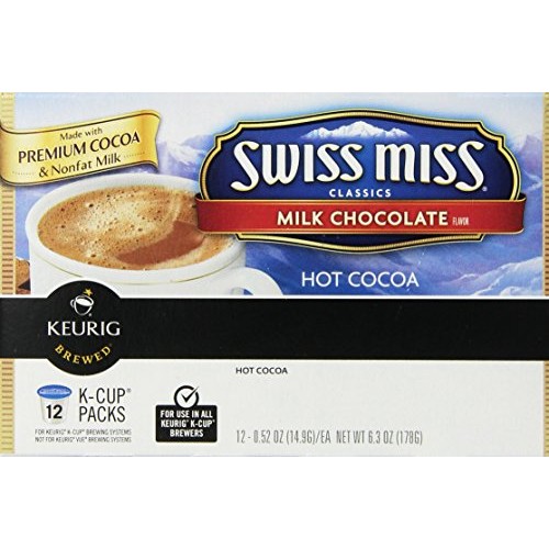 Swiss Miss Milk Chocolate Hot Cocoa, Keurig Single-Serve K-Cup P
