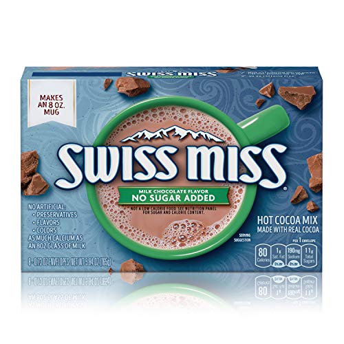 Swiss Miss, No Sugar Added, Hot Cocoa Mix, 8Oz Box Pack Of 3
