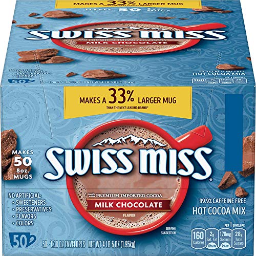 Swiss Miss Hot Cocoa Mix, Regular Swm47491 2 Pack 50 Packets/