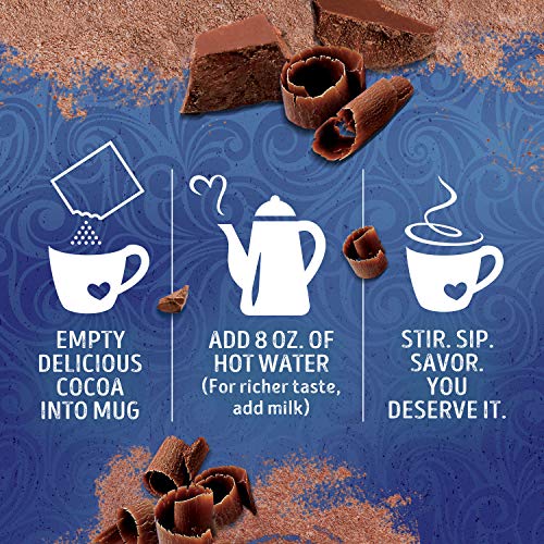 Swiss Miss Indulgent Collection Dark Chocolate Hot Cocoa Mix, 8-