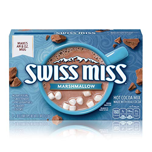 Swiss Miss Marshmallow Hot Cocoa Mix, 8 1.38 Ounce Envelopes