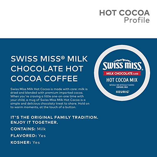 Swiss Miss Milk Chocolate Hot Cocoa, Keurig Single-Serve K-Cup P