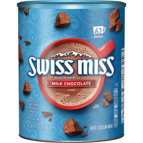 Swiss Miss Milk Chocolate Hot Cocoa Mix Canister 76.5 Oz 2 Packs