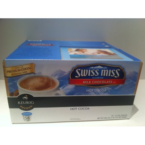 Swiss Miss Milk Chocolate K-Cups For Keurig Brewers 54 Count
