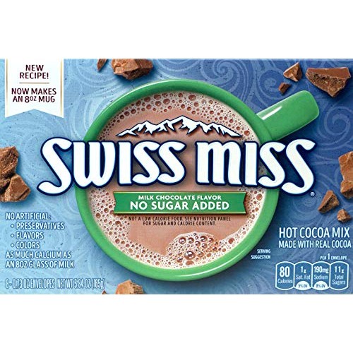 Swiss Miss No Sugar Added Hot Cocoa Mix 8 Packets