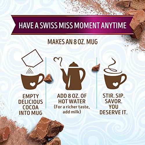Swiss Miss Non-Dairy Chocolate Flavored Hot Cocoa Mix, 1.23 Oz.