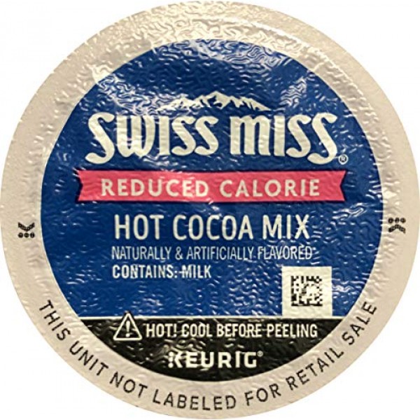 Swiss Miss Reduced Calorie Hot Cocoa K-Cup Pods for Keurig Brewe...
