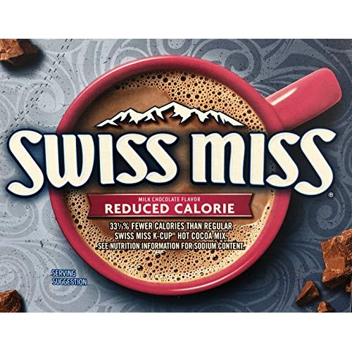 Swiss Miss Reduced Calorie Hot Cocoa KCups 72 Count