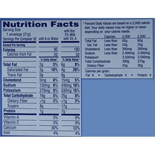 Swiss Miss Regular Hot Cocoa Mix, 50 Packets,Net Wt 36.5Oz. 50X