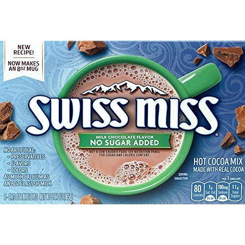Swiss Miss Swiss Variety Hot Cocoa Mix, No Sugar Added, Milk Cho