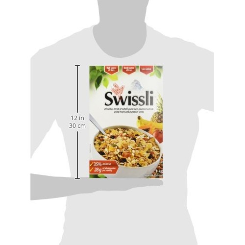 Swissli Muesli 35% Fruit &Amp; Nuts - 1Kg/35 Ounce Boxes - 2 Pack -