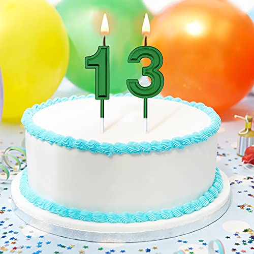 13Th Birthday Candles Cake Numeral Candles Happy Birthday Cake C