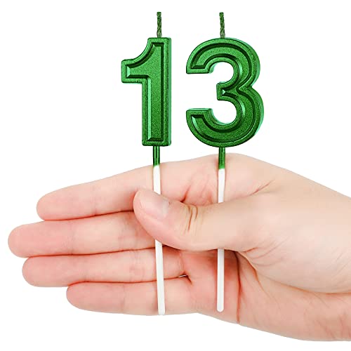 13Th Birthday Candles Cake Numeral Candles Happy Birthday Cake C