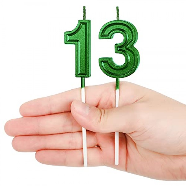 13th Birthday Candles Cake Numeral Candles Happy Birthday Cake C...