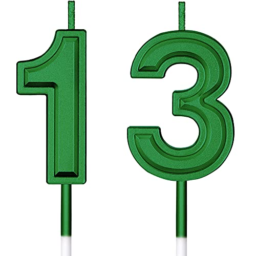 13Th Birthday Candles Cake Numeral Candles Happy Birthday Cake C