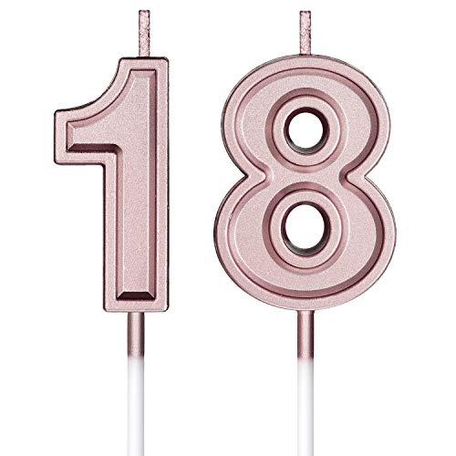 18Th Birthday Candles Cake Numeral Candles Happy Birthday Cake C